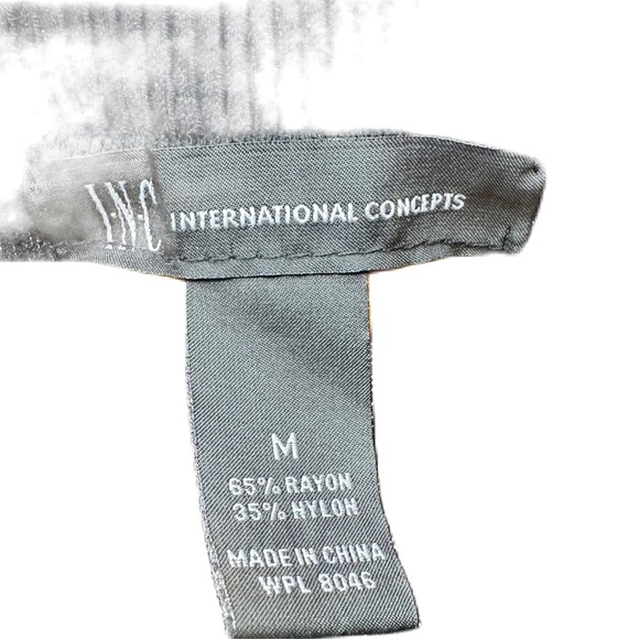 INC internationalconcepts womans m blackwhite sequins business casual blouse top - Picture 3 of 5